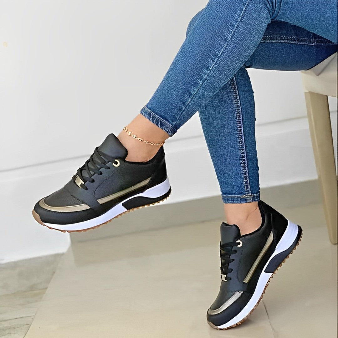 Olvoria | Women's Sneakers with Metallic Accents