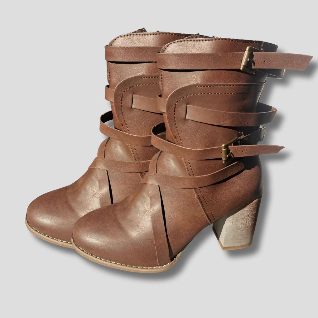 Olvoria | Women's Strappy Ankle Boots