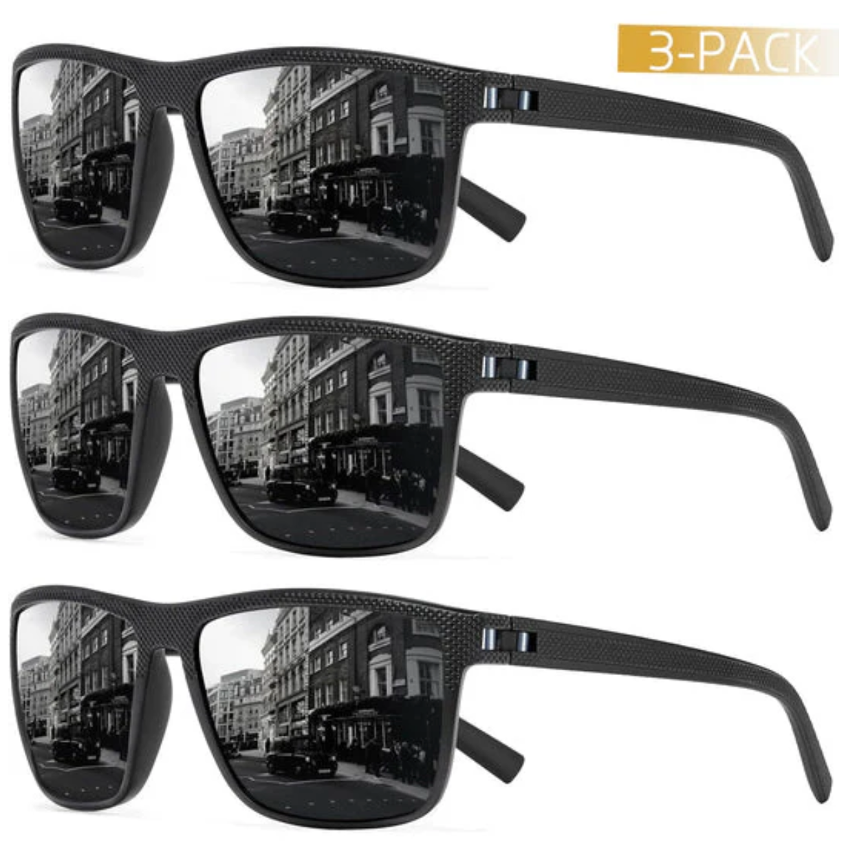 Olvoria | ZichtZeker 3-Piece Set Polarized Sunglasses – UV400 Protection & Comfort