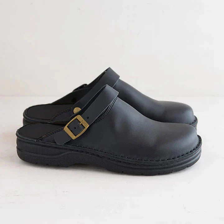 Orthopaedic Leather Clogs for Autumn