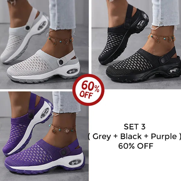 Orthopedic Clogs with Air Cushion Support to Reduce Pressure on Back and Knees