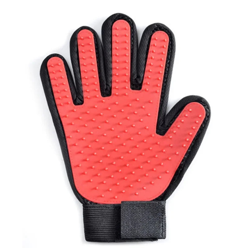 PET GROOMING GLOVE - SOFT AND EFFICIENT HAIR REMOVER FOR DOGS AND CATS
