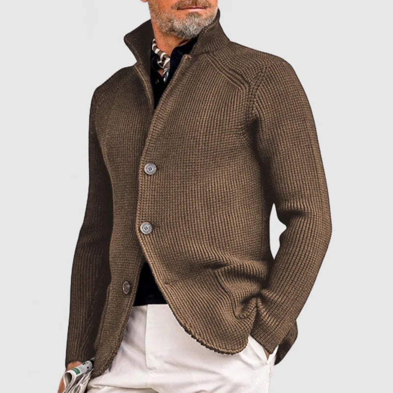 Ramon - Elegant knitted jacket with hood for men, autumn special