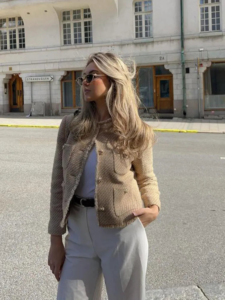 Sarah - autumn tweed jacket