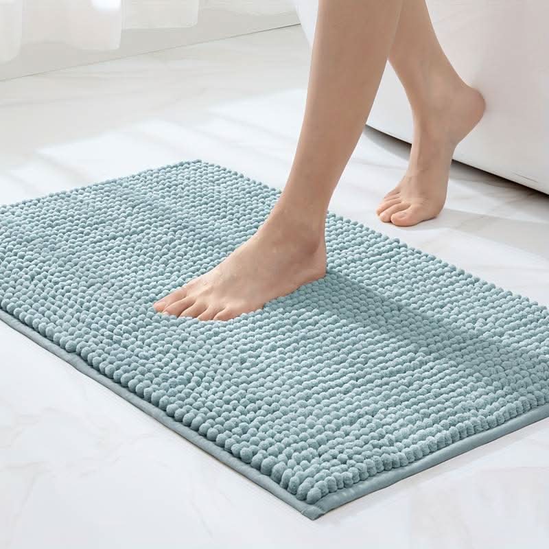 SOFTDRY COMFORT – Chenille Bath Mat with Non-Slip Backing