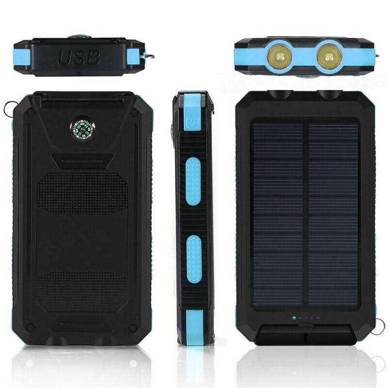 SOLARFORCE Power Bank – Waterproof Solar Power Bank with 20000mAh for Outdoor Adventures