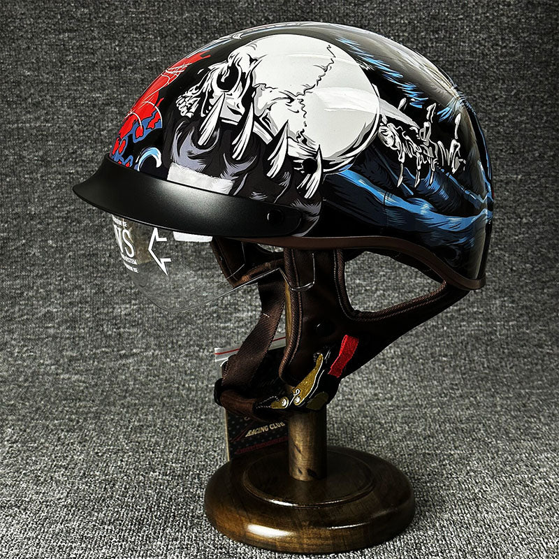 Urban Chopper Helmet with Minimalist Design