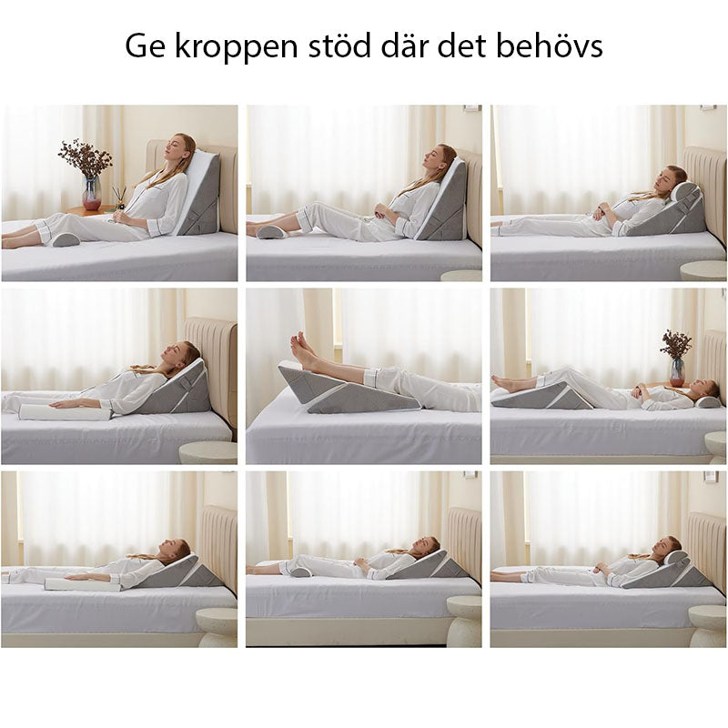 Wedge Pillow Adjustable - Support for Back, Sleep & Rehab