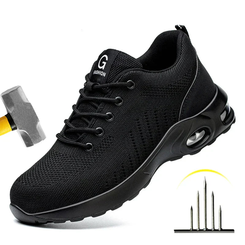 WERKTRITT – Indestructible Safety Shoes with Steel Toe Cap for Men