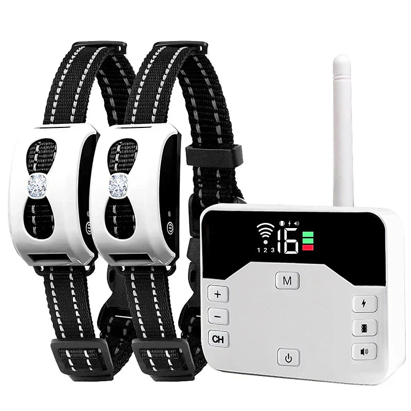 Wireless Fence & Training Collar 2-in-1 - Waterproof & Rechargeable