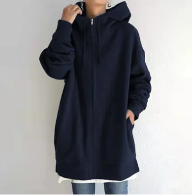 Women's Zip-Up Hoodie for Autumn/Winter
