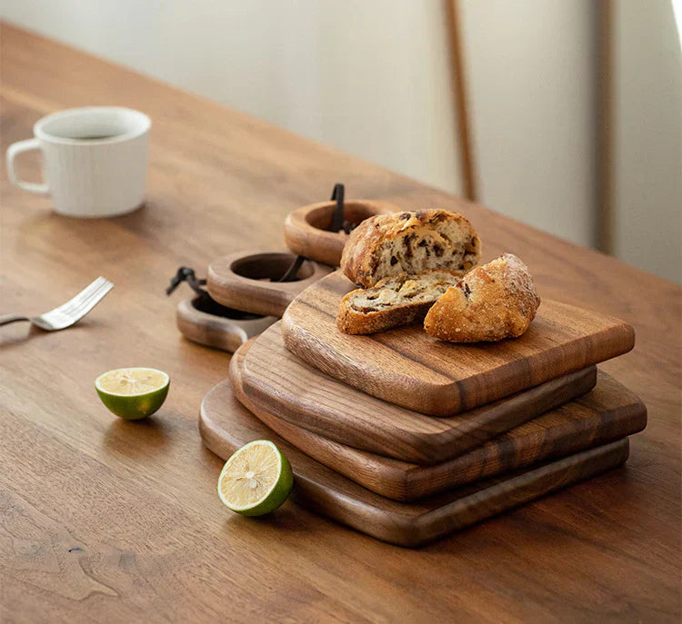 Wooden Cutting Boards Made of Walnut Ideal for Cutting and Serving