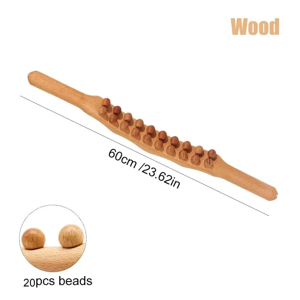 WOOLEASE – Gua Sha Massage Stick made of Natural Wood
