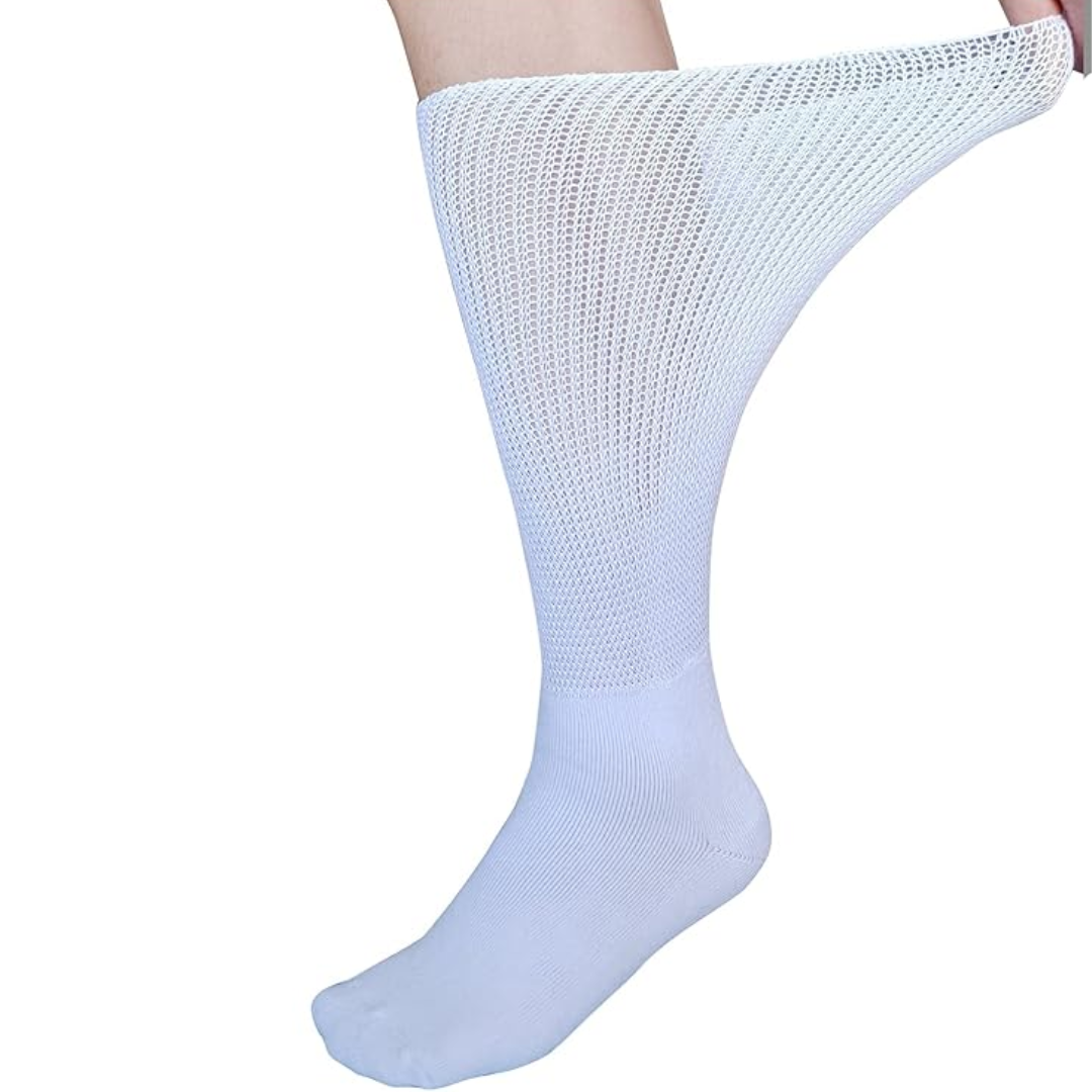 2 Pairs of Comfort Extra Wide Lymphedema & Diabetic Socks - Max
