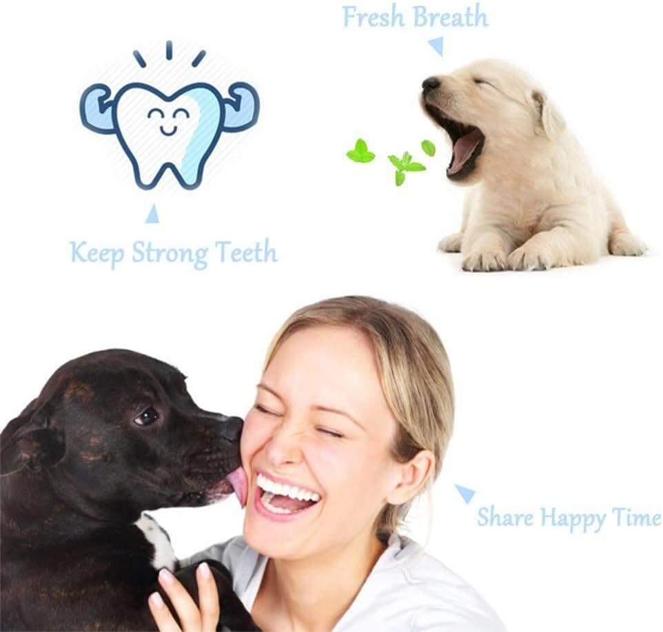 2-Piece Triangular Pet Toothbrush - Tartar Control for Healthy Teeth