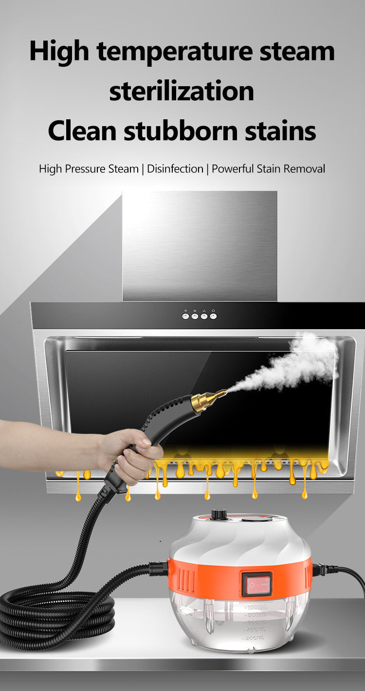 2800W HIGH-PRESSURE STEAM CLEANER - HOME APPLIANCE FOR KITCHEN AND CAR