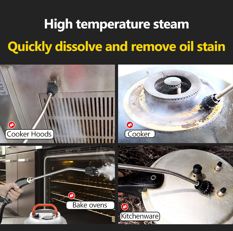 2800W HIGH-PRESSURE STEAM CLEANER - HOME APPLIANCE FOR KITCHEN AND CAR