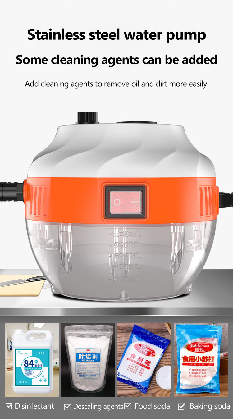 2800W HIGH-PRESSURE STEAM CLEANER - HOME APPLIANCE FOR KITCHEN AND CAR