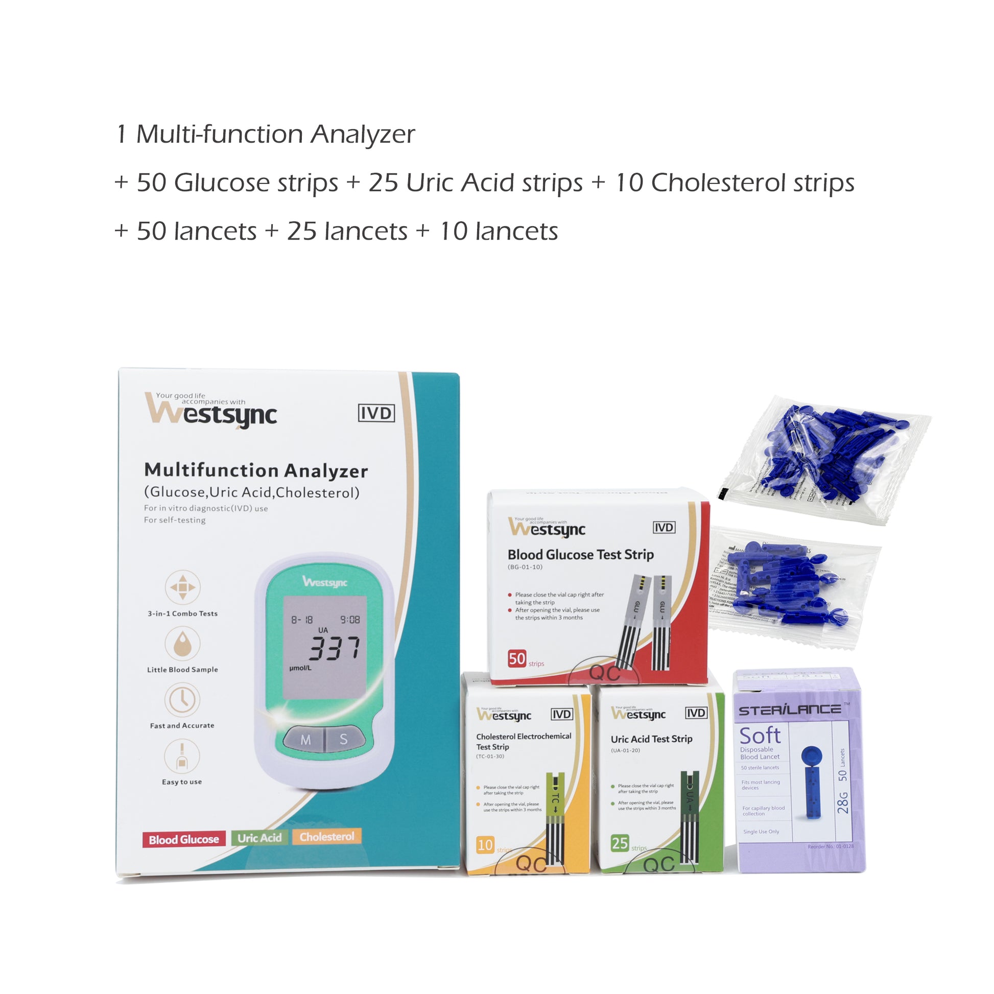 3 In 1 Multifunctional Health Monitor (Cholesterol, Glucose & Uric Acid) - Image 4