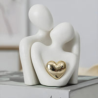 Figurine sentimentale d'amoureux abstraits