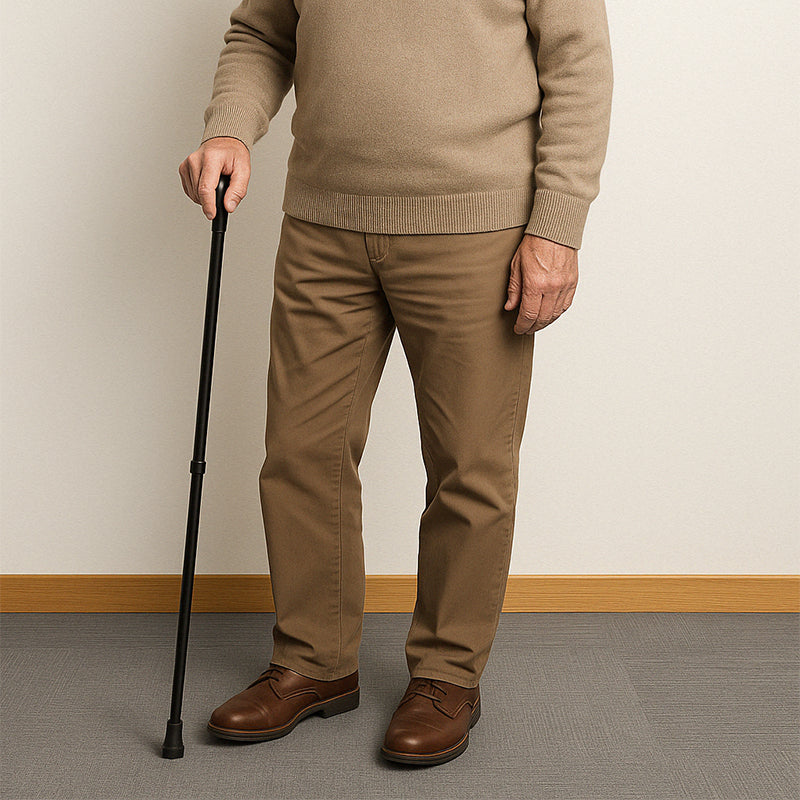 Adjustable Aluminum Cane for Support and Balance