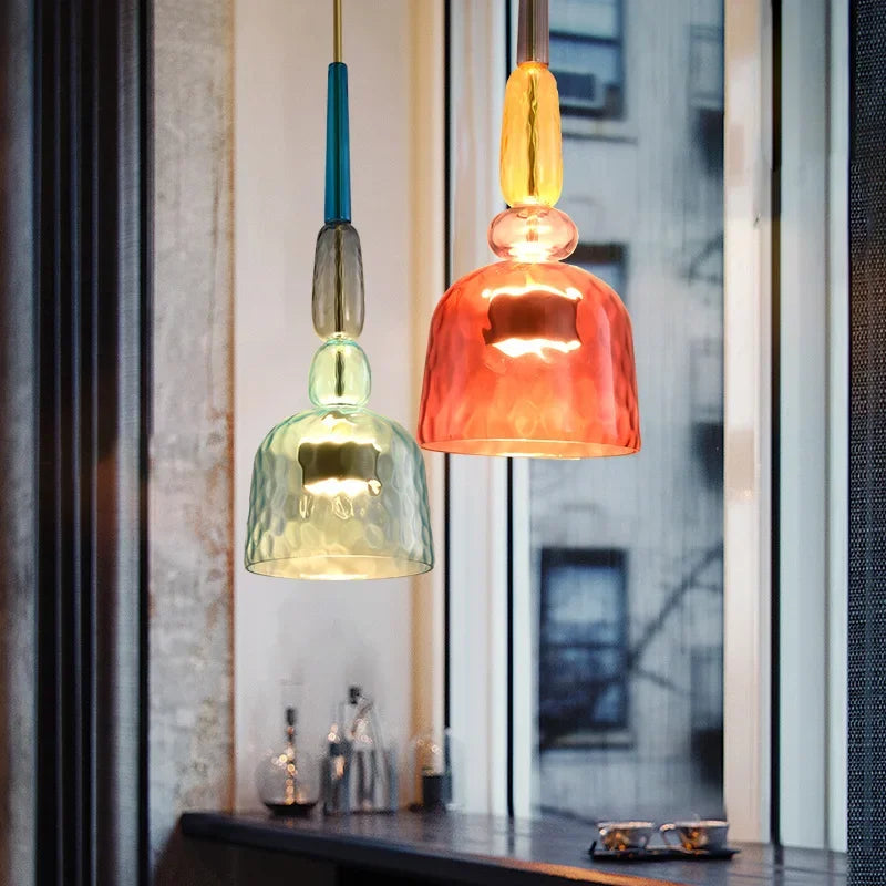 Adjustable Colored Pendant Light