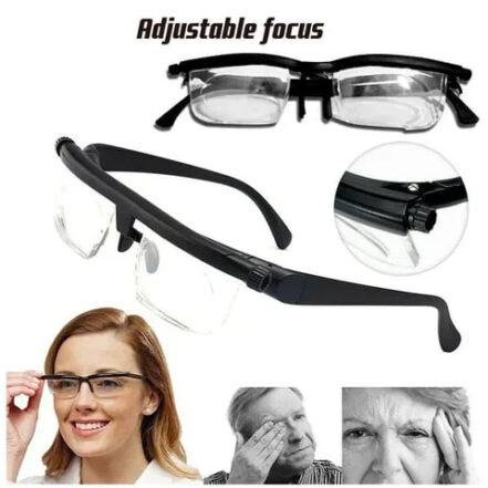 Adjustable Focus Glasses for Near and Far Sight