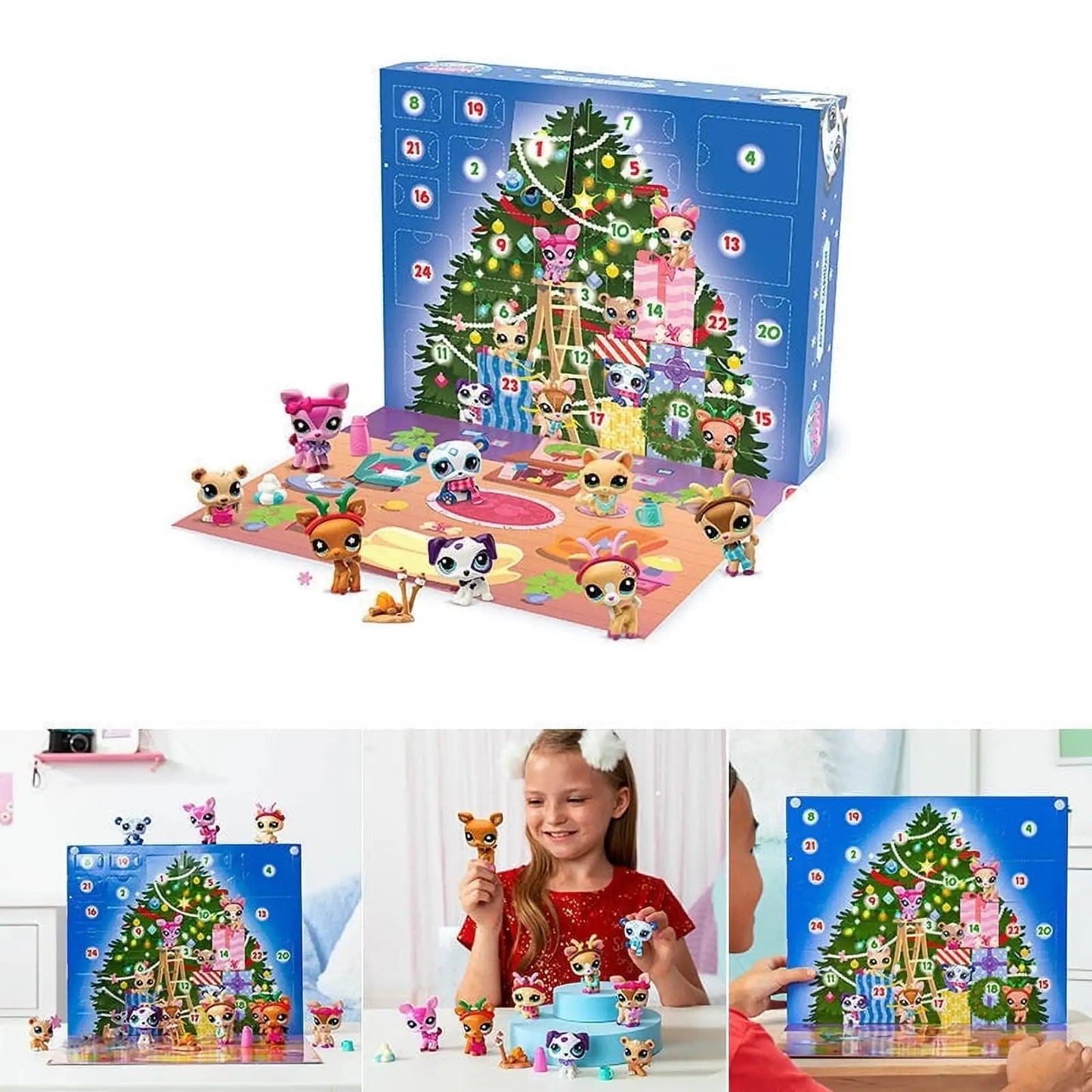 Advent Calendar for Small Animals with Mysterious Figures – Interactive Toys for Children, Durable Plastic