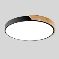 Aelora | Plafonnier circulaire en bois nordique avec lumière chaude