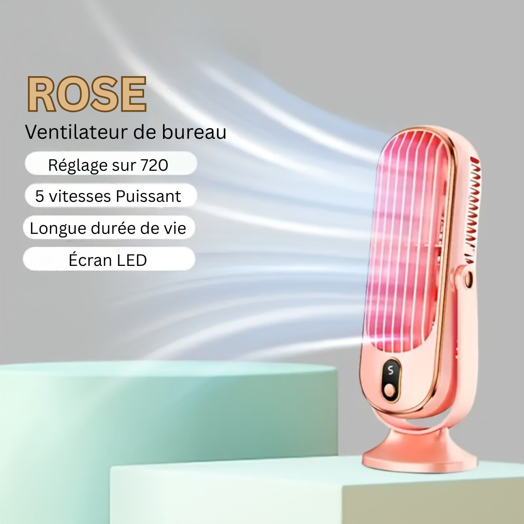 AeroLux Elite Cooling Fan | Dual Motor, 720° Rotation, USB Rechargeable & Ultra Quiet for Ultimate Comfort Anywhere