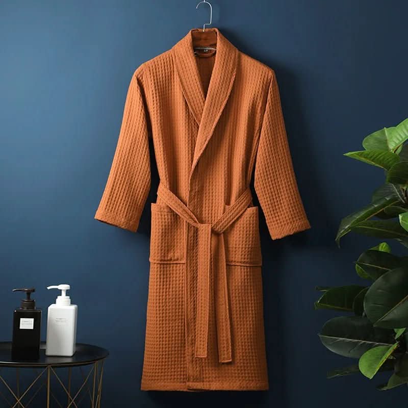 AIRWEAVE Robe – Unisex Bathrobe with Waffle Texture