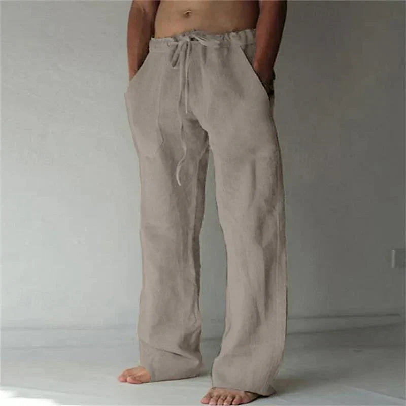 Arthur - Men's Wide Linen Trousers
