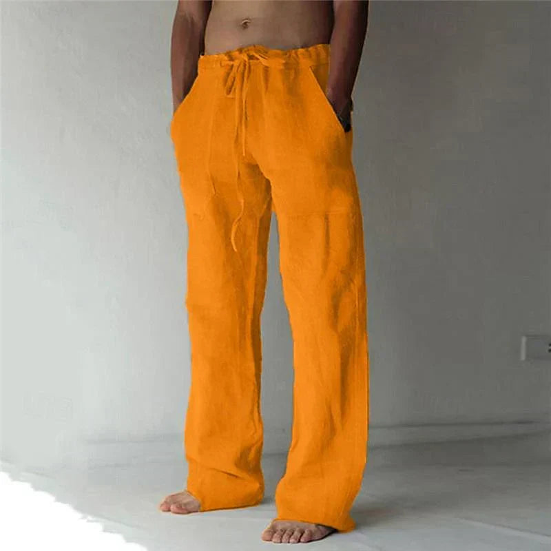 Arthur - Men's Wide Linen Trousers