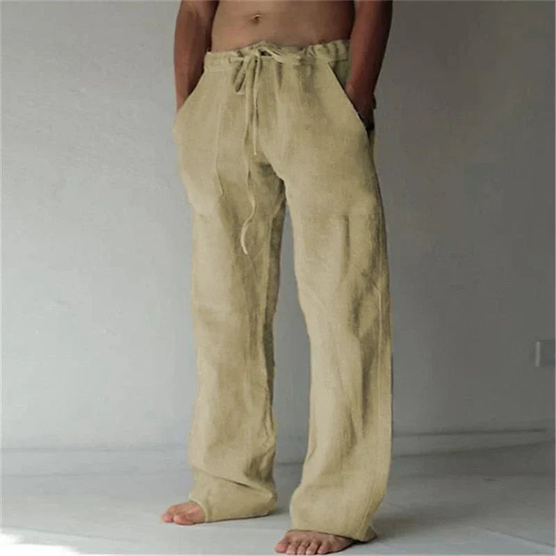 Arthur - Men's Wide Linen Trousers