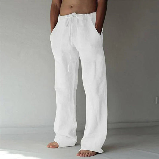 Arthur - Men's Wide Linen Trousers