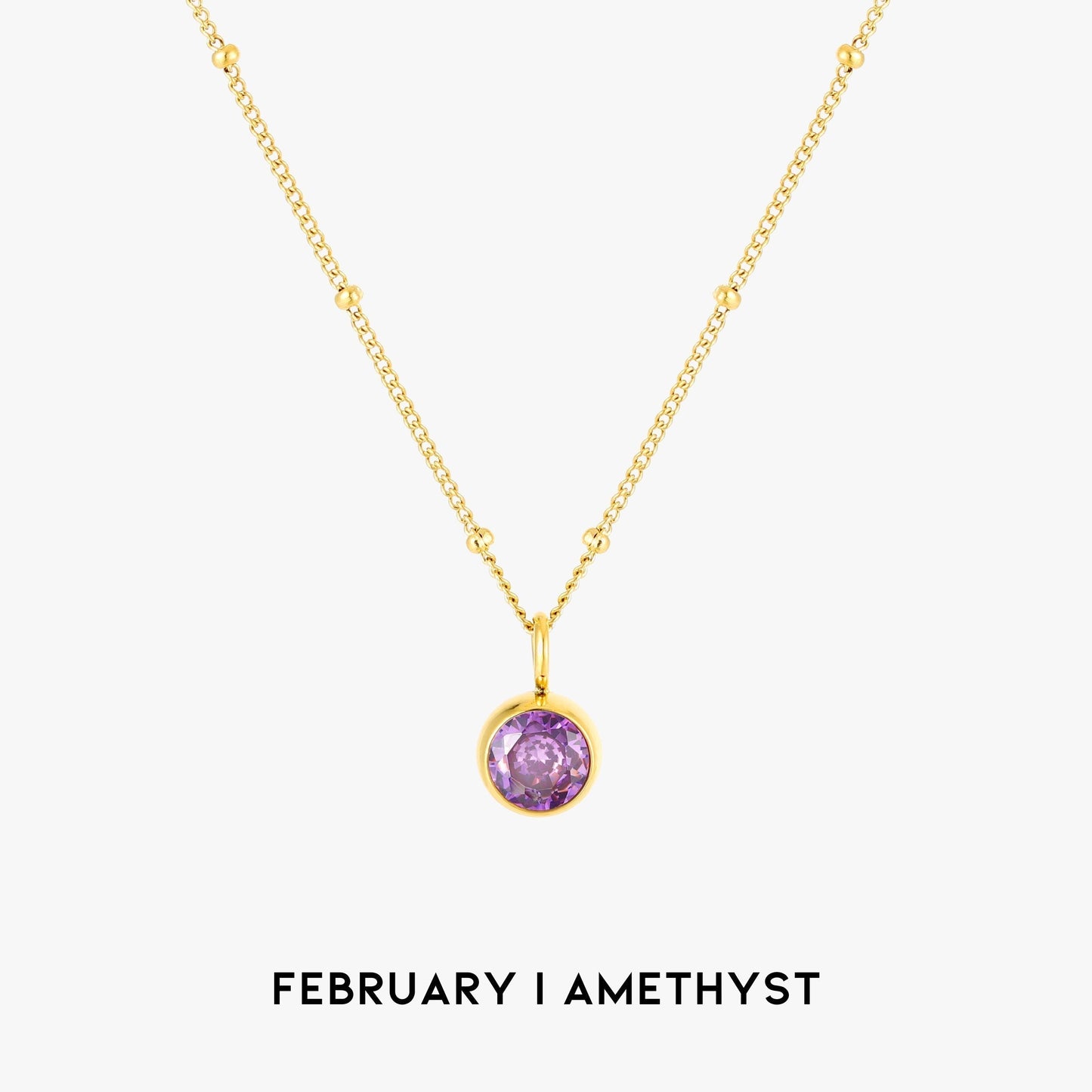Aurora Birthstone Necklace - A Enchanting Connection