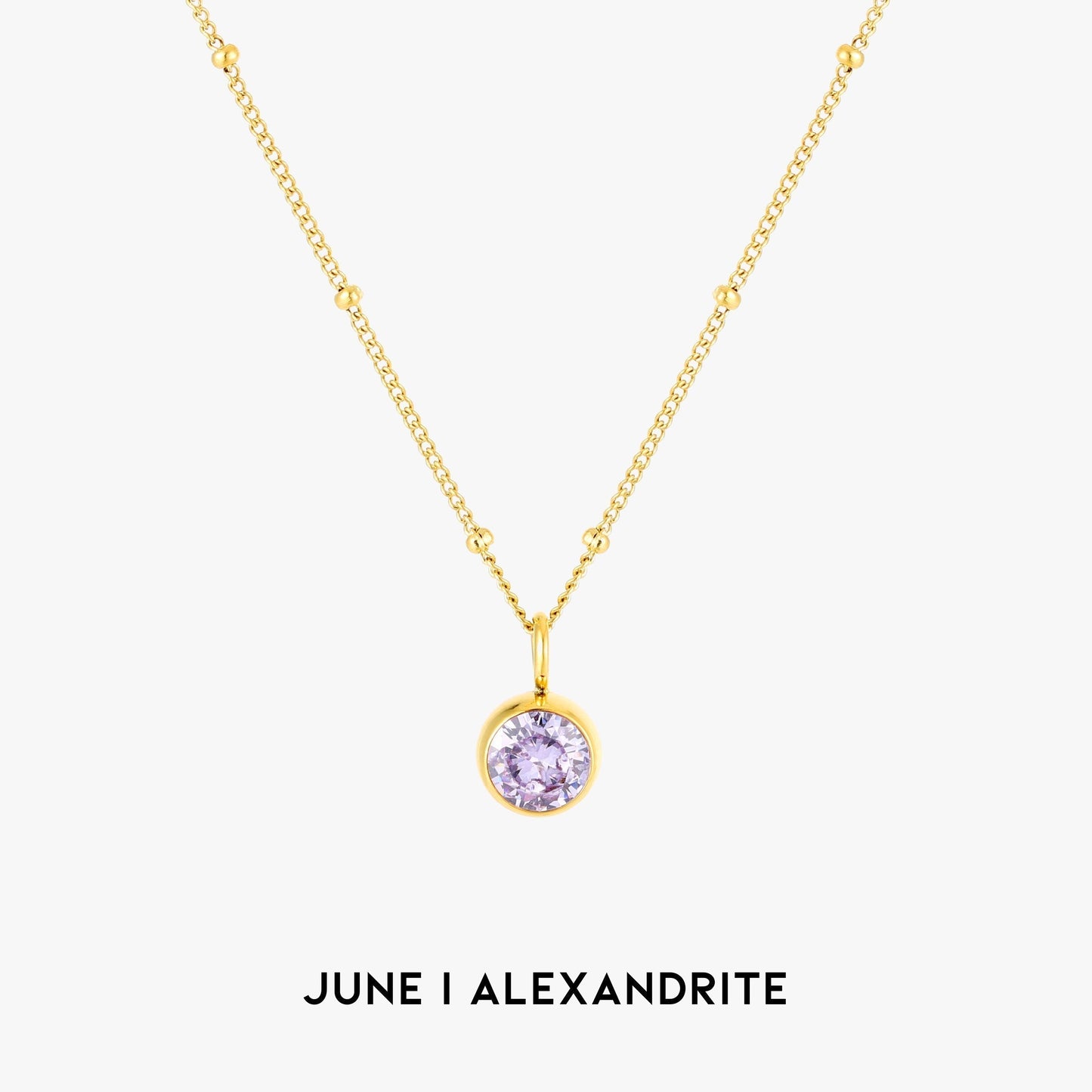 Aurora Birthstone Necklace - A Enchanting Connection
