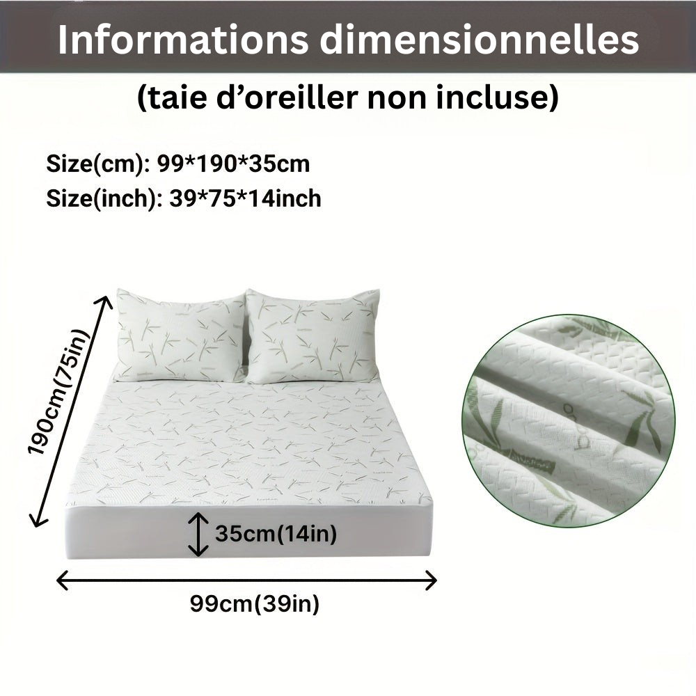 BambooCool Mattress Protector – Breathable and Cooling for Improved Sleep Comfort