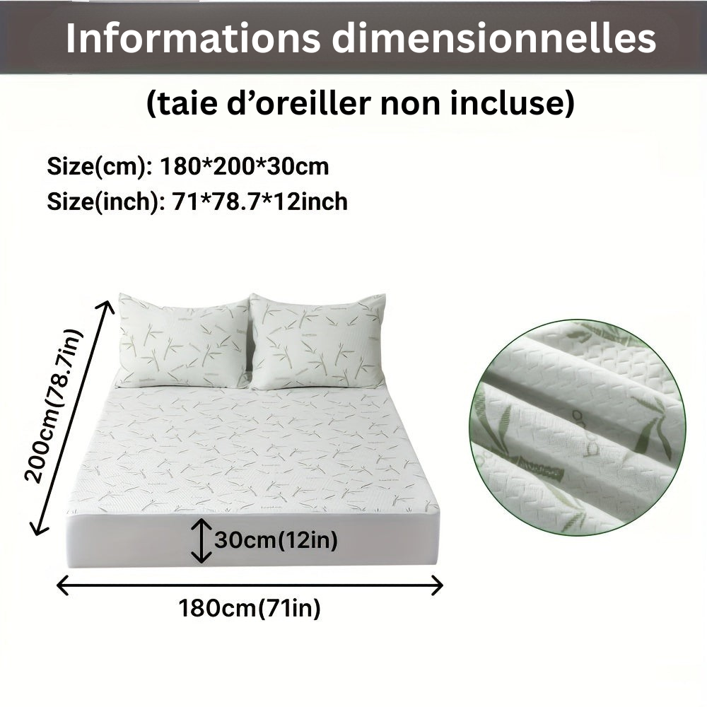 BambooCool Mattress Protector – Breathable and Cooling for Improved Sleep Comfort