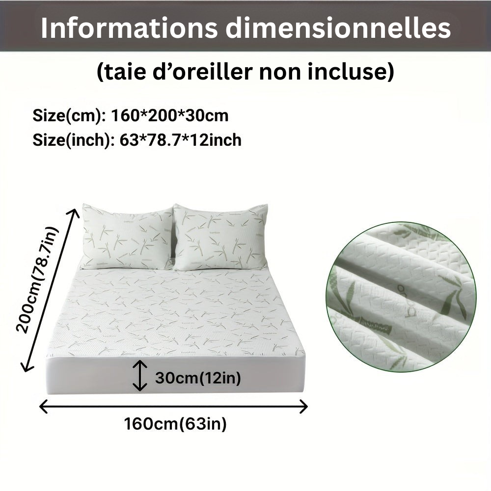 BambooCool Mattress Protector – Breathable and Cooling for Improved Sleep Comfort
