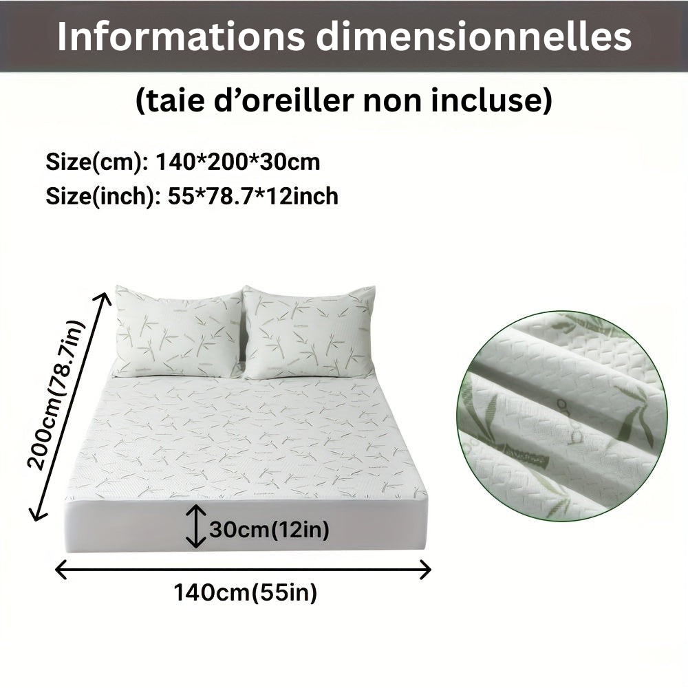 BambooCool Mattress Protector – Breathable and Cooling for Improved Sleep Comfort