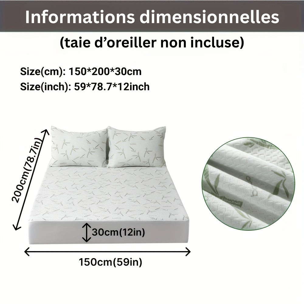 BambooCool Mattress Protector – Breathable and Cooling for Improved Sleep Comfort