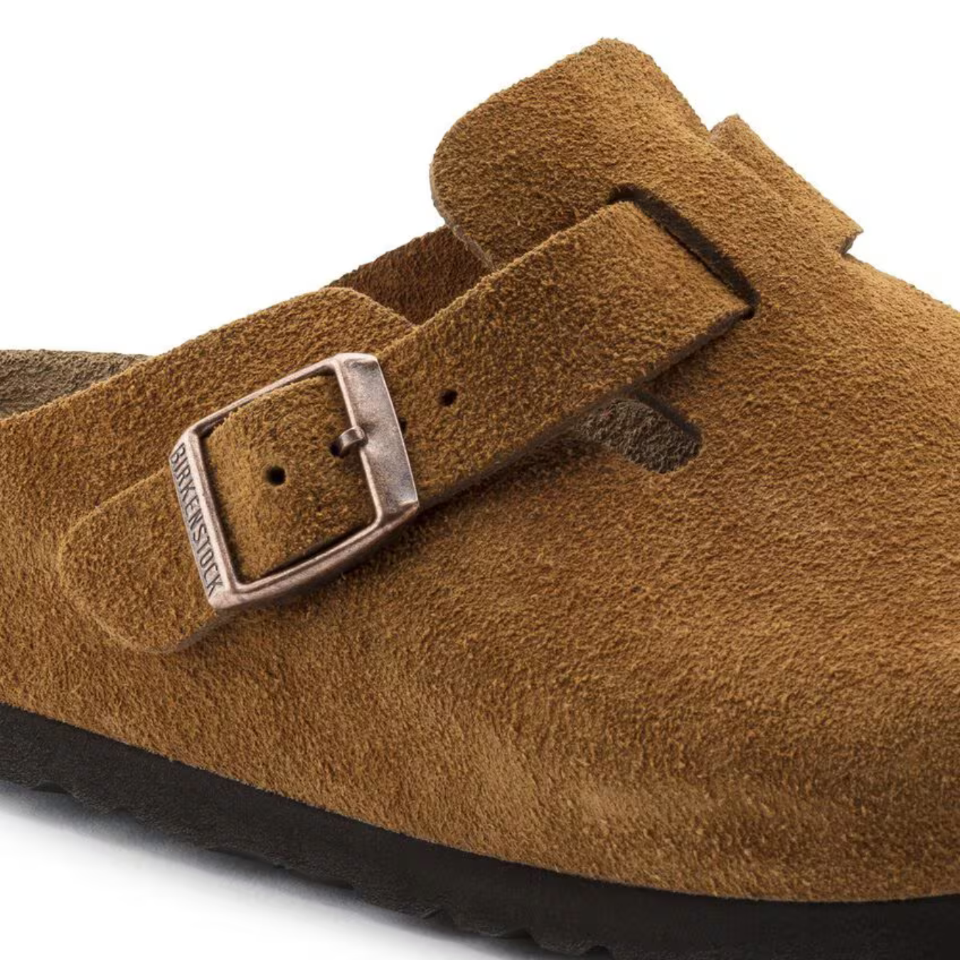 Boston | Taupe Suede – Classic Clogs with Cushioned Anatomical Footbed