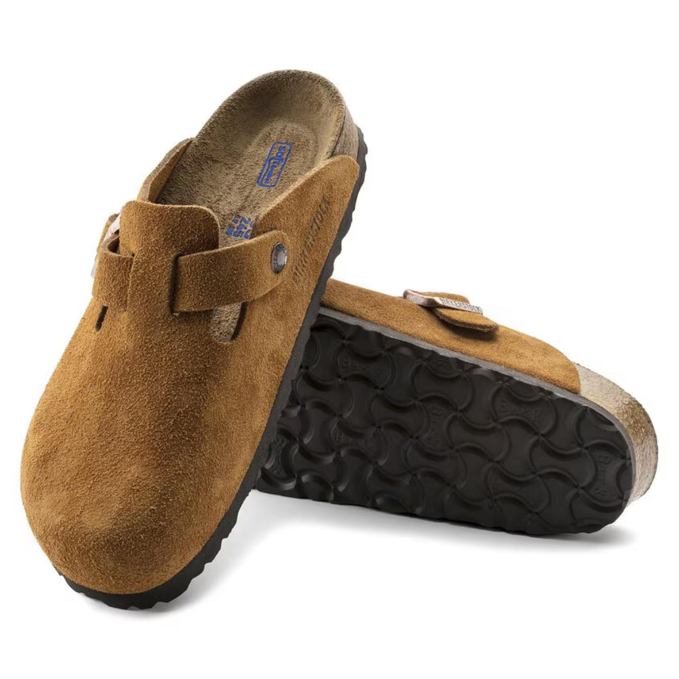 Boston | Taupe Suede – Classic Clogs with Cushioned Anatomical Footbed