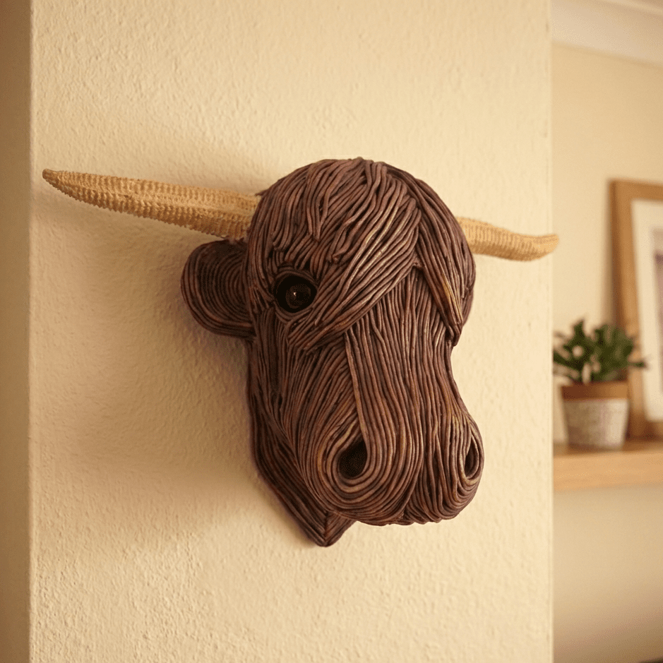 BOVINEART – Elegant cow wall sculpture in country house style