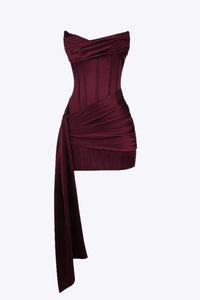 Brooklyn - Robe mini satinée sans manches élégante pour femmes