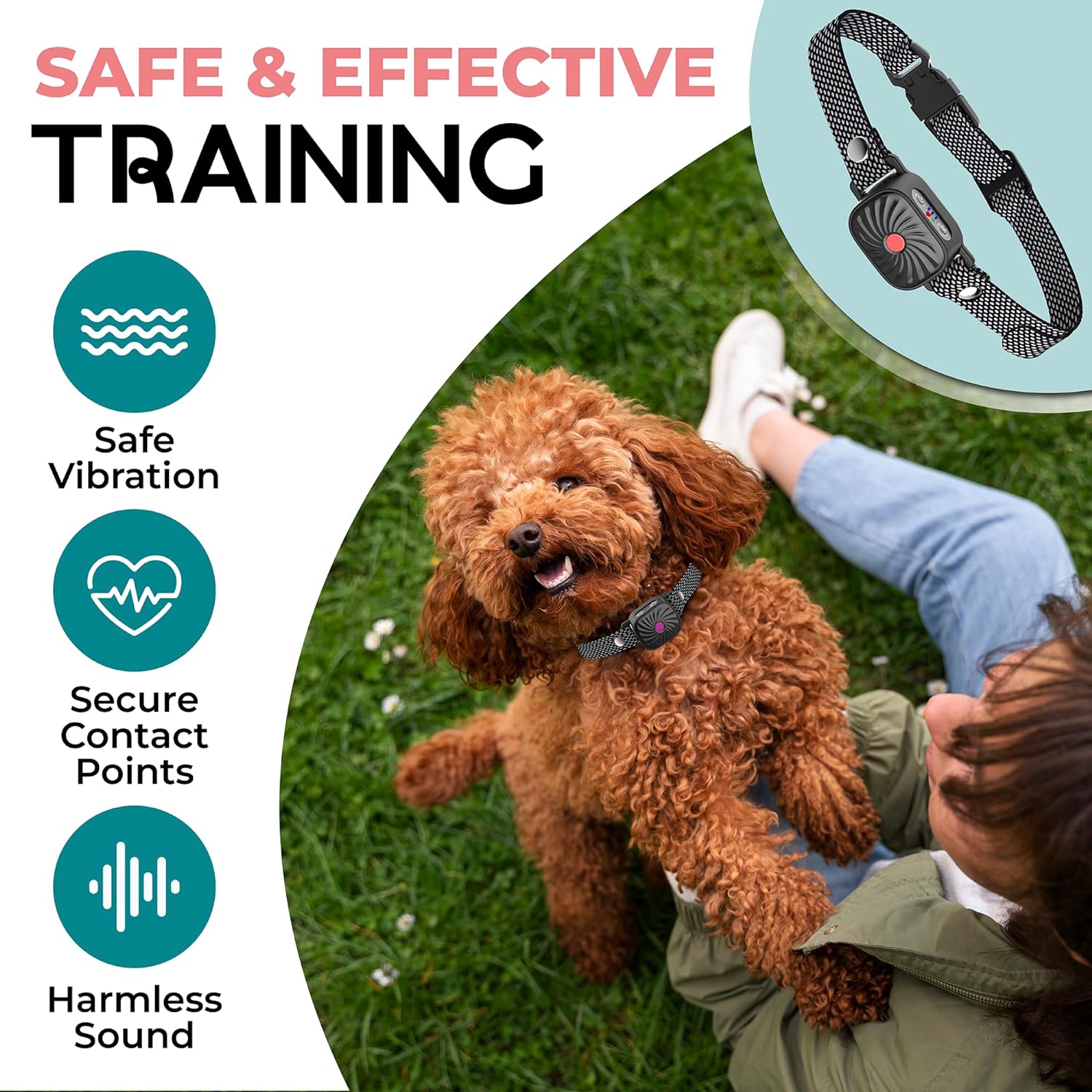 CANINECARE – BarkEase Anti-Bark Collar | For Small Dogs