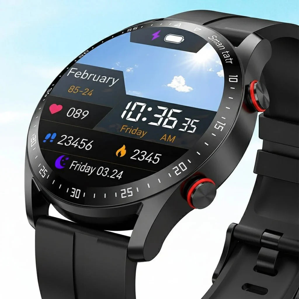 CARDIOTRON – Premium men's smartwatch with ECG+PPG & call function