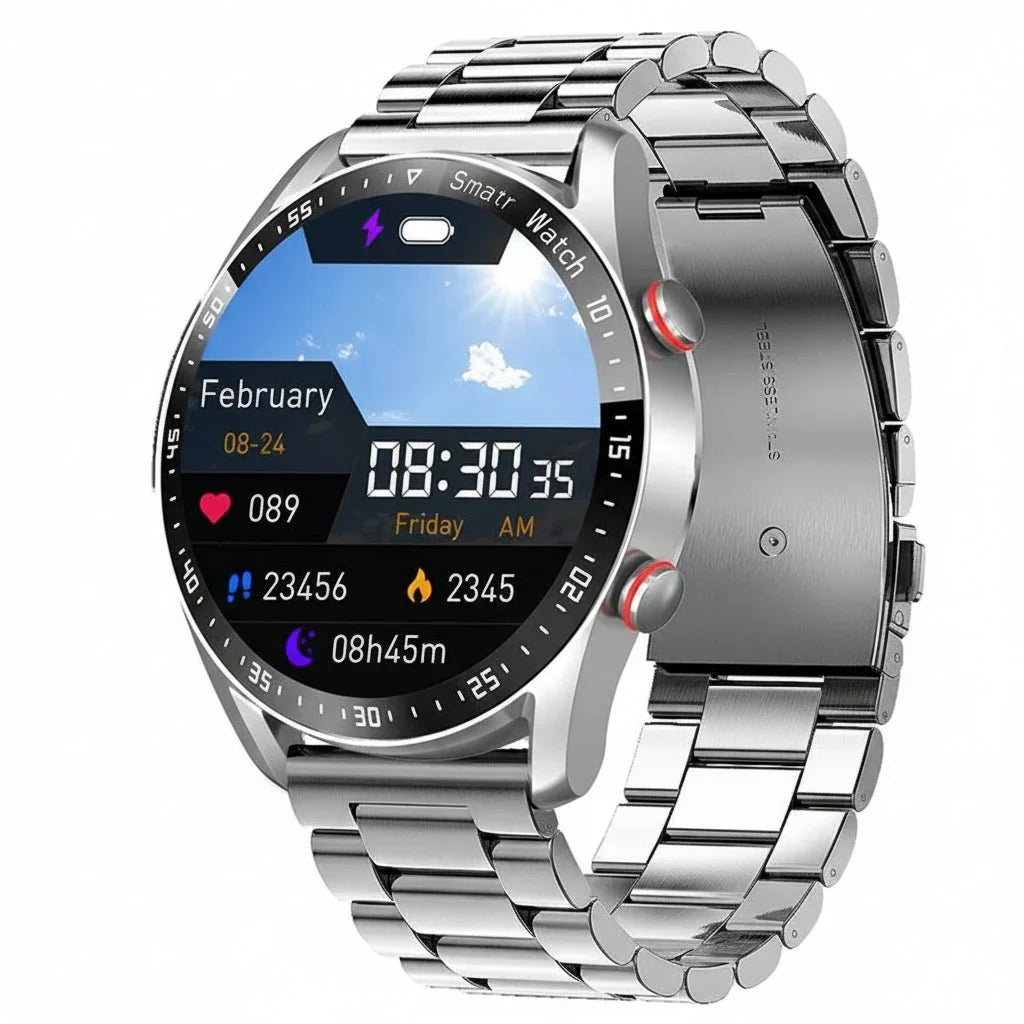 CARDIOTRON – Premium men's smartwatch with ECG+PPG & call function