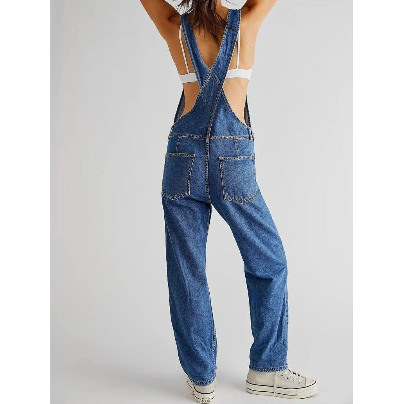 Casual Jumpsuit with Adjustable Straps
